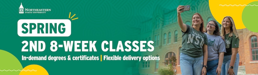 Enroll in 2nd 8-week classes Spring Banner