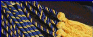 Alpha Pi Sigma  blue and gold cord with gold tassels  