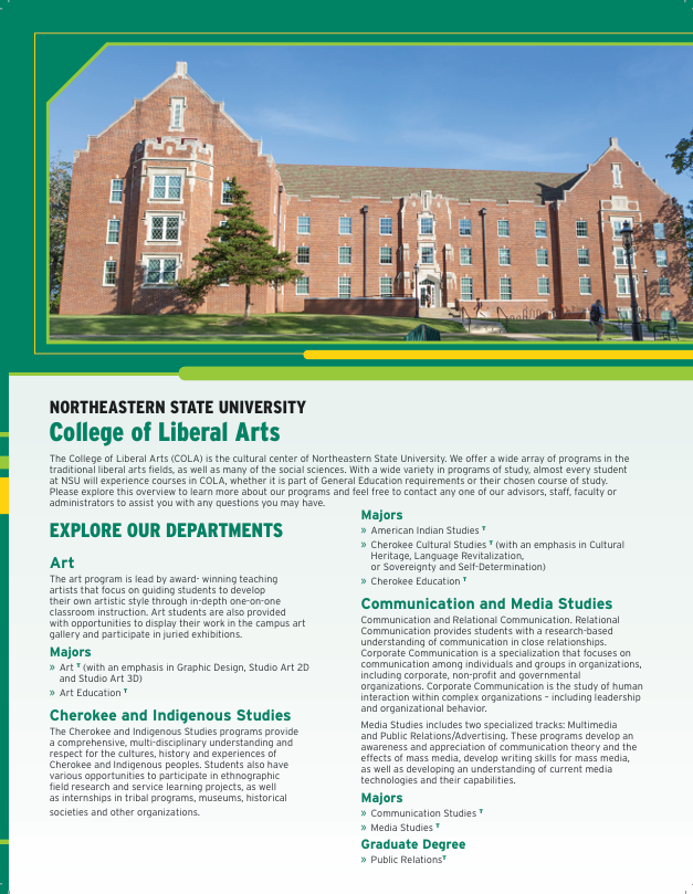 College of Liberal Arts (PDF)