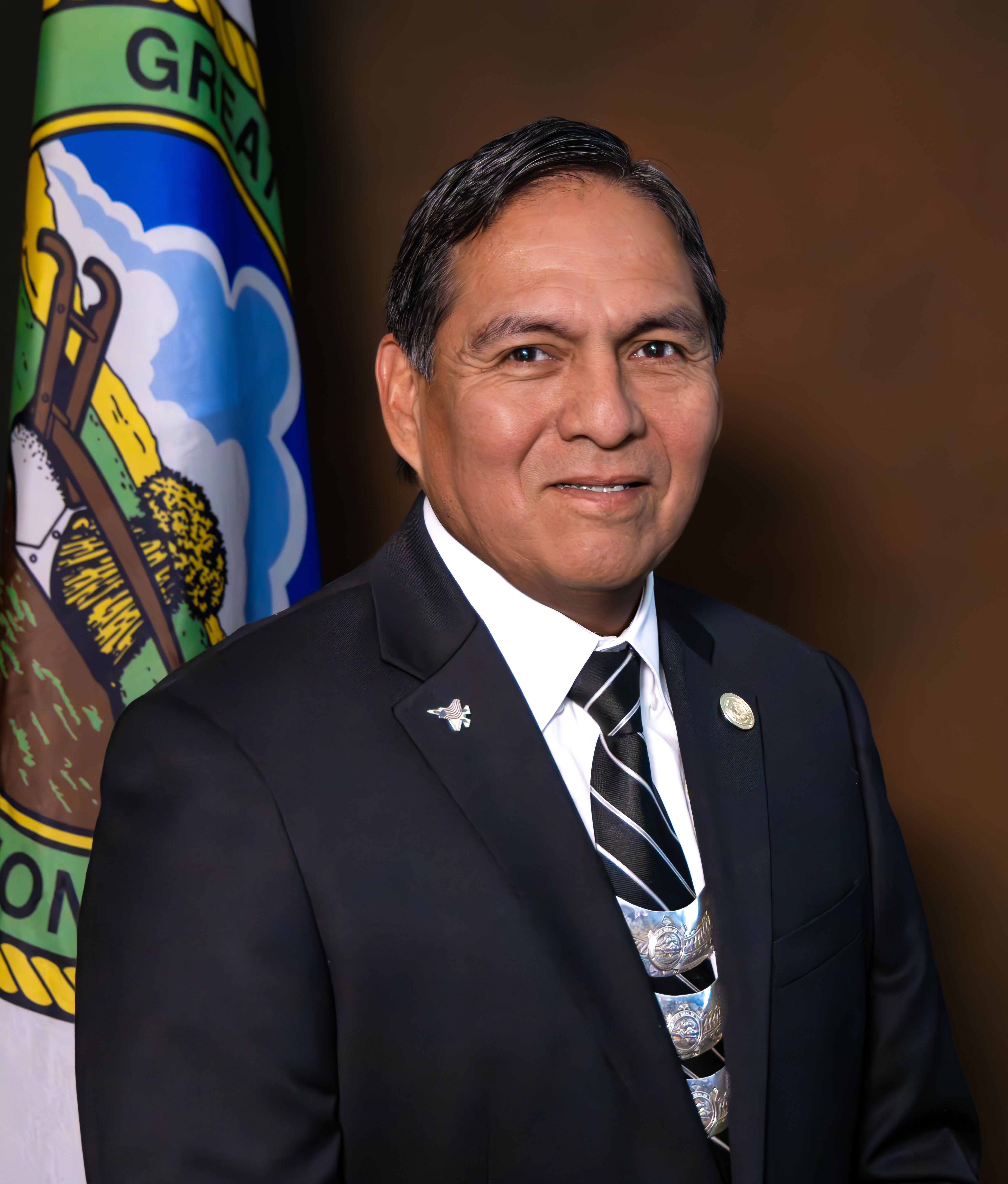 Portrait of Muscogee (Creek) Nation Principal Chief David W. Hill