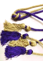 Delta Mu Delta  purple and gold cord