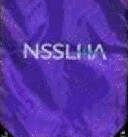 NSU Student Speech Language Hearing Association A purple stole with white National Student Speech Language Hearing Association logo