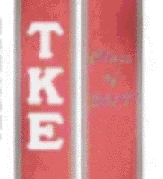 Tau Kappa Epsilon A red stole with silver border, Tau Kappa Epsilon logo and lettering