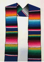 Hispanic/Latinx Students Multicolored serape fabric (may contain embroidery)