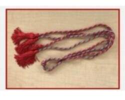 Pi Kappa Delta Red and grey braided cord